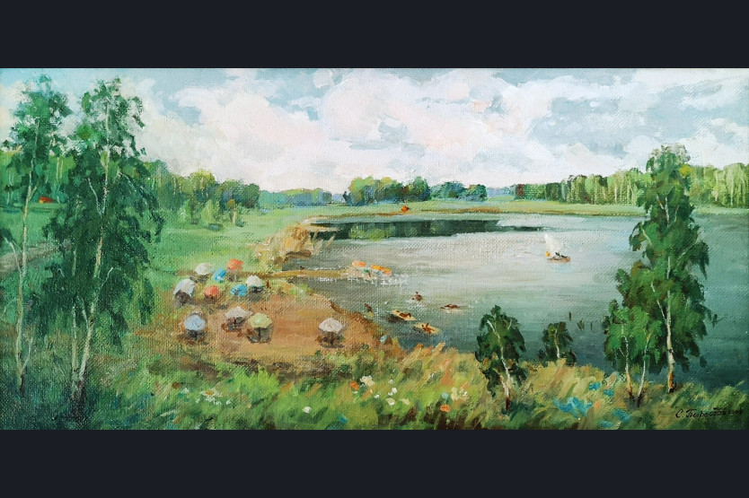 Холст, масло, 59х29